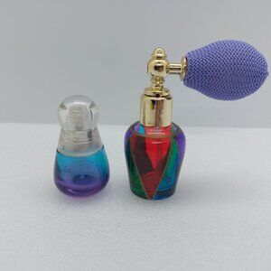 2 Small Vintage Estee Lauder Perfume Bottle Atomizer Zecchin Venice